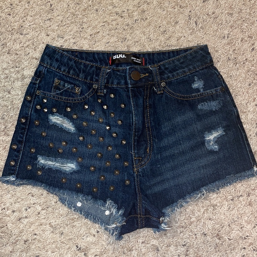 BDG Studded Jean Shorts - Picture 2 of 8